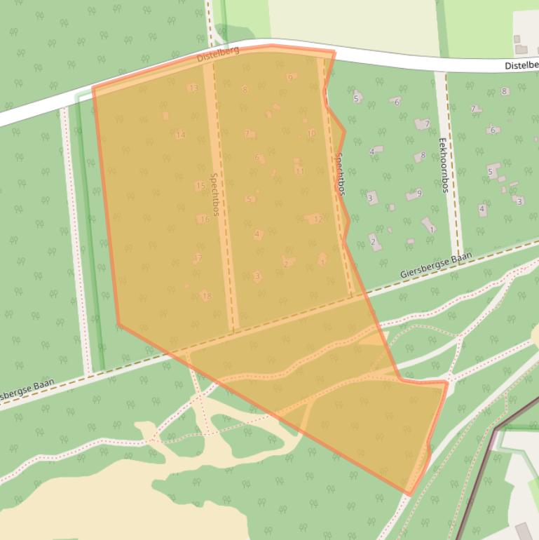 Kaart van postcodegebied 5268LS.