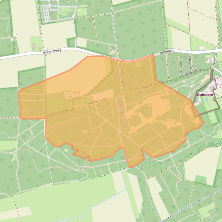 Kaart van postcodegebied 5268LT.