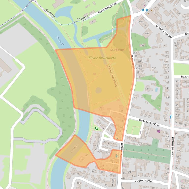 Kaart van postcodegebied 5271AC.