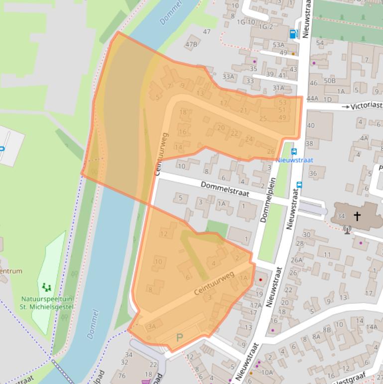 Kaart van postcodegebied 5271AS.