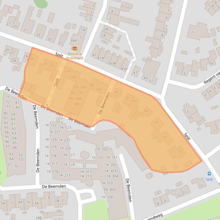 Kaart van postcodegebied 5271BD.