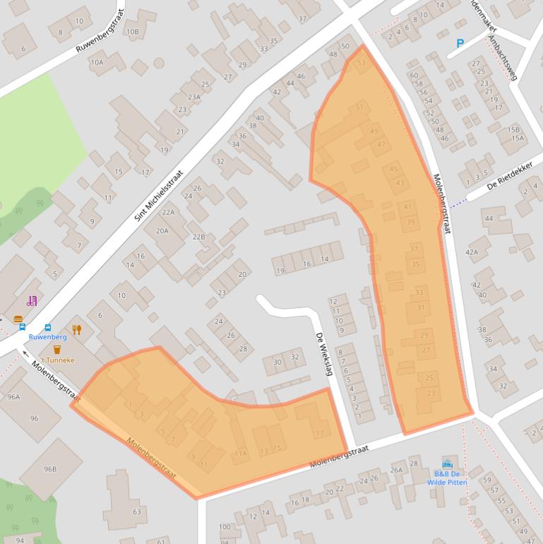 Kaart van postcodegebied 5271CD.