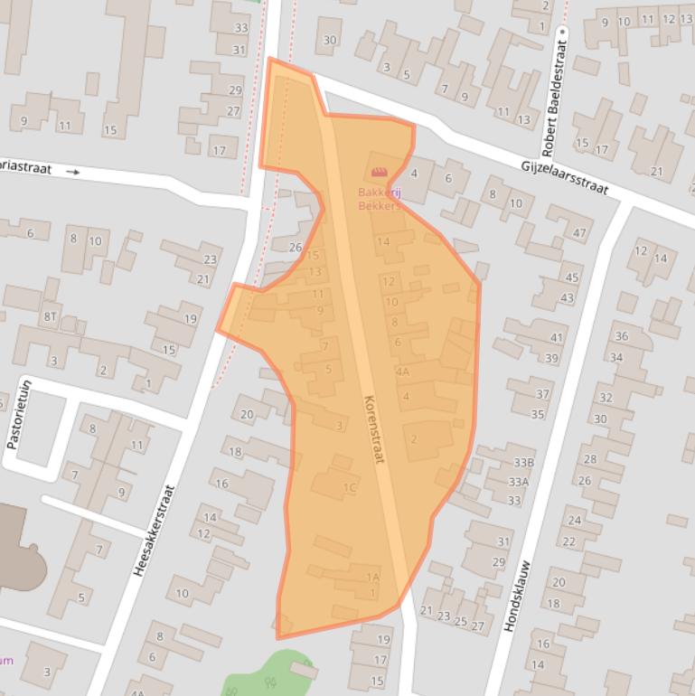 Kaart van postcodegebied 5271CL.