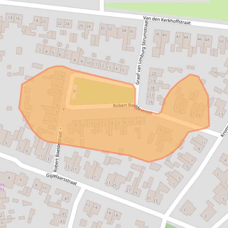 Kaart van postcodegebied 5271CS.