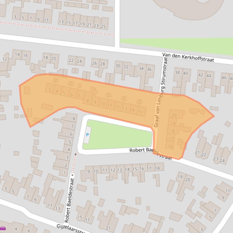 Kaart van postcodegebied 5271CT.