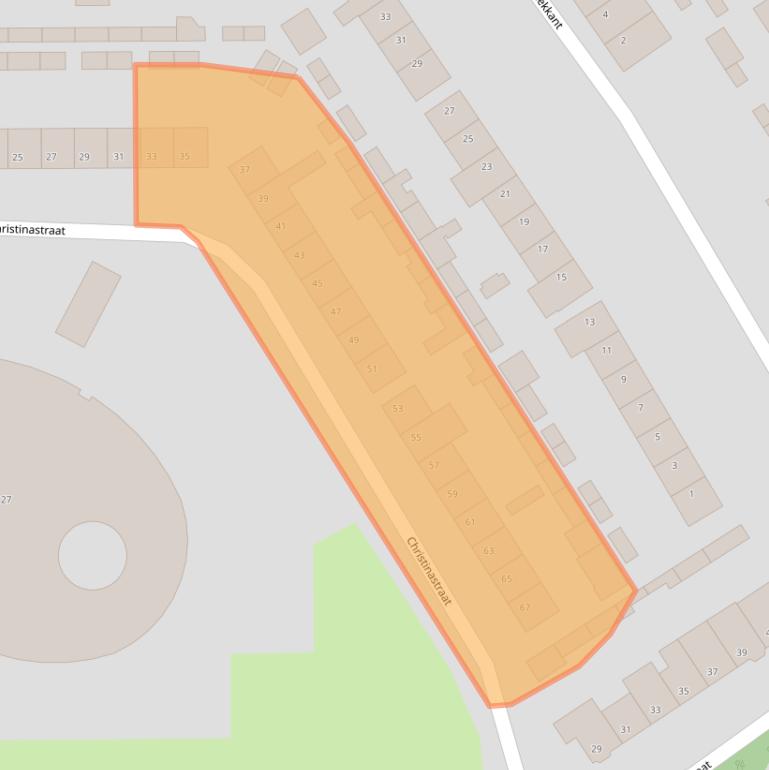 Kaart van postcodegebied 5271CX.