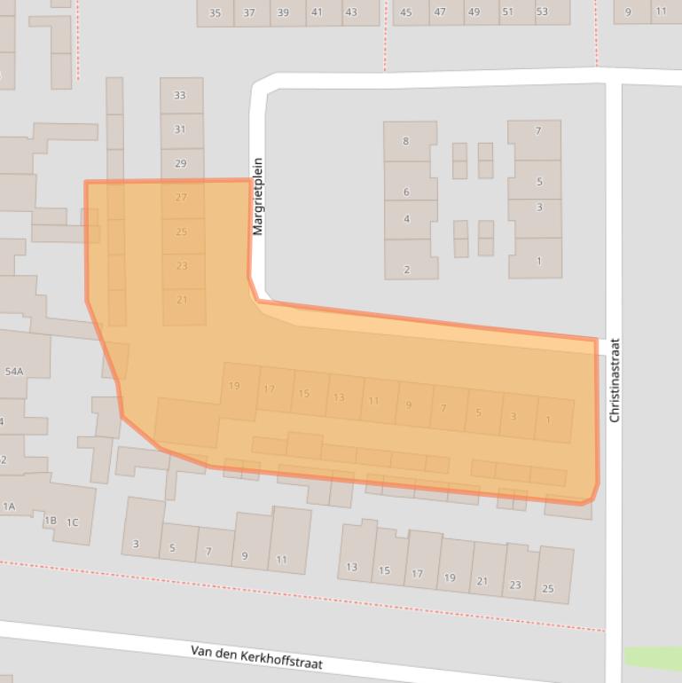 Kaart van postcodegebied 5271EA.