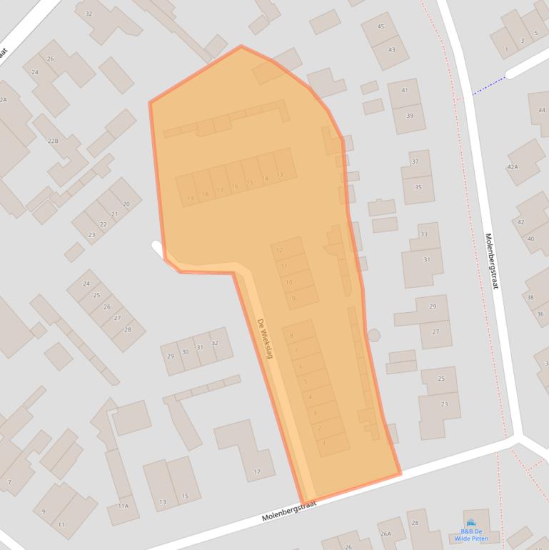 Kaart van postcodegebied 5271EN.