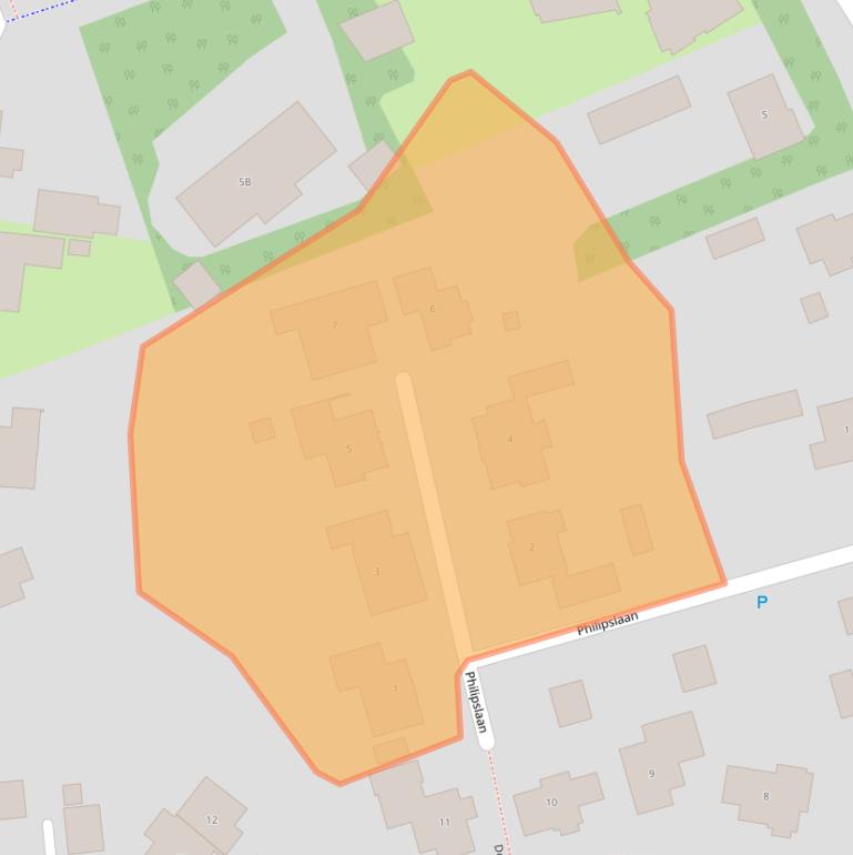 Kaart van postcodegebied 5271EW.