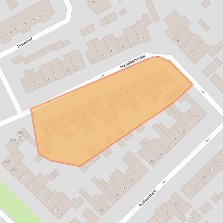 Kaart van postcodegebied 5271GE.