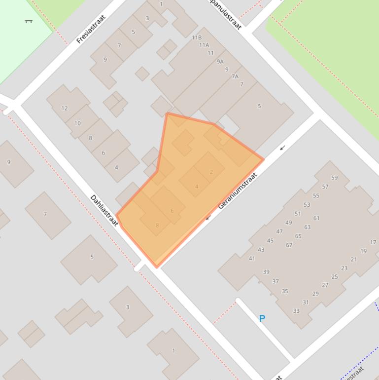 Kaart van postcodegebied 5271HA.