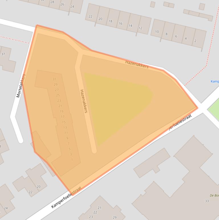 Kaart van postcodegebied 5271HK.