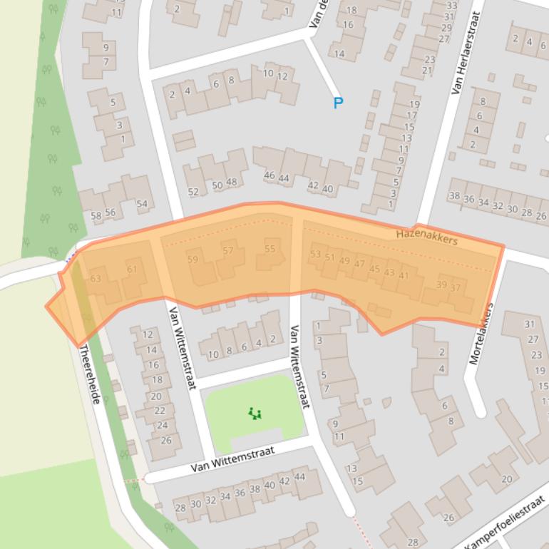 Kaart van postcodegebied 5271HM.