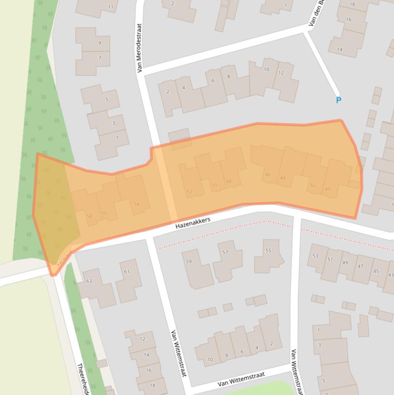 Kaart van postcodegebied 5271HN.