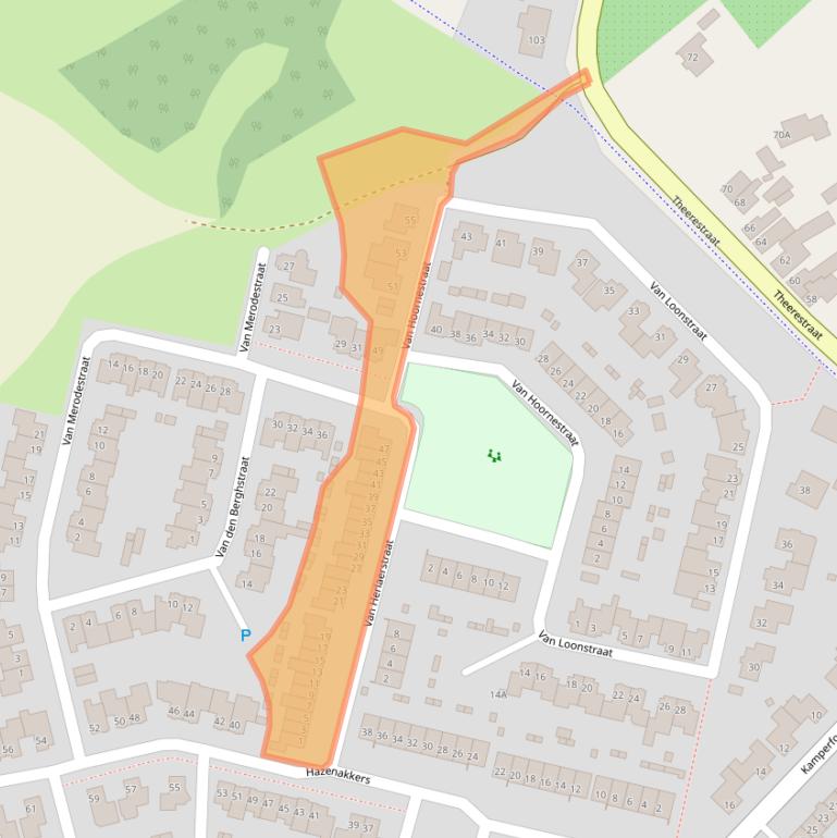 Kaart van postcodegebied 5271HW.