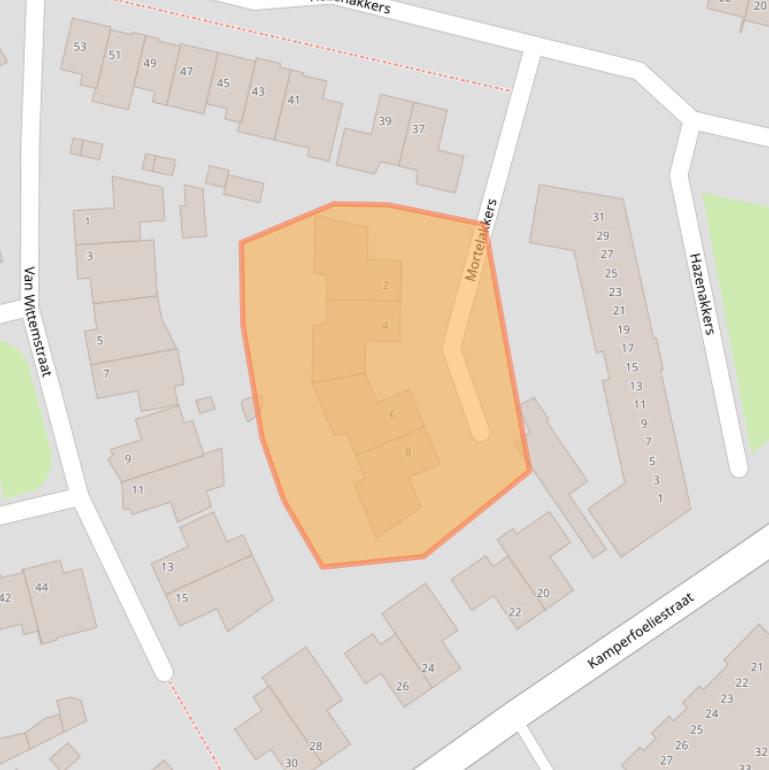 Kaart van postcodegebied 5271HX.