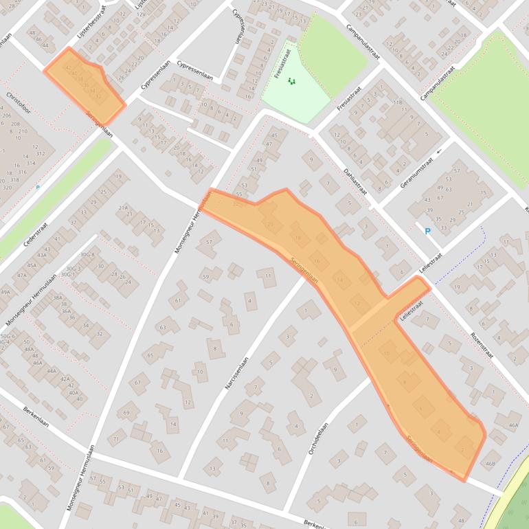 Kaart van postcodegebied 5271JC.
