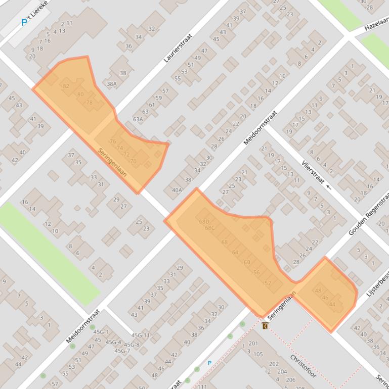 Kaart van postcodegebied 5271JD.