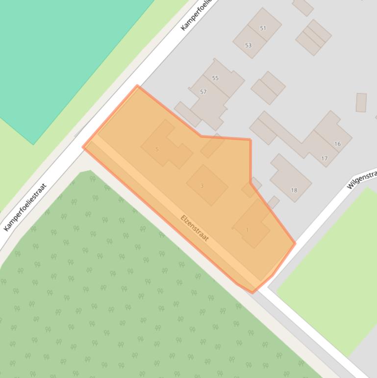 Kaart van postcodegebied 5271JG.