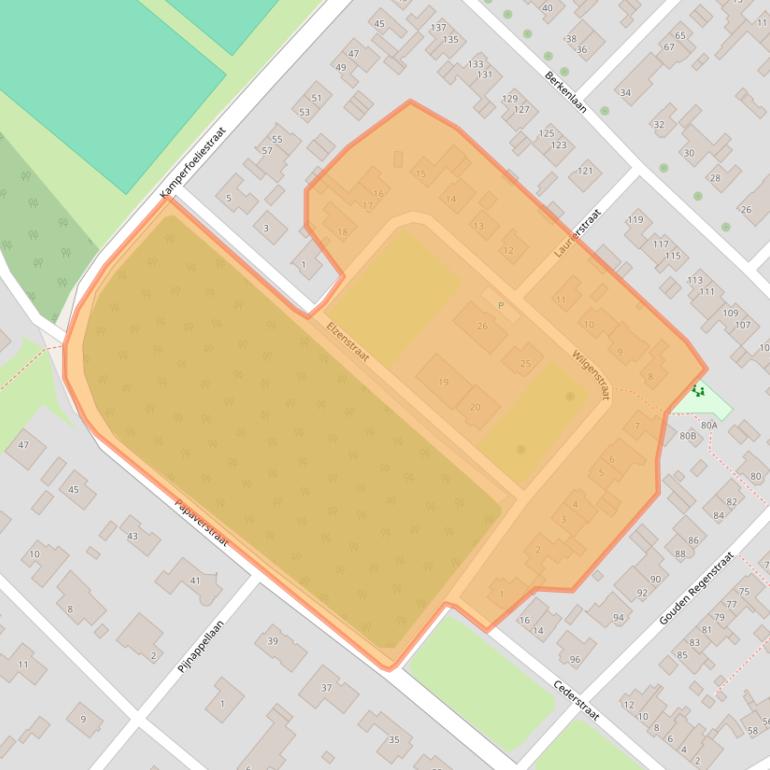 Kaart van postcodegebied 5271JH.