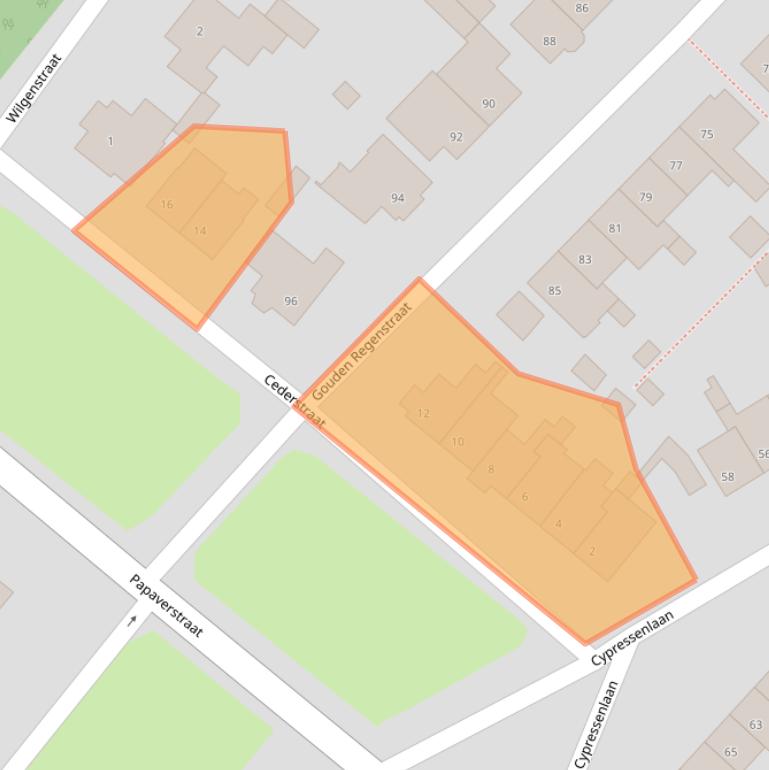 Kaart van postcodegebied 5271JJ.