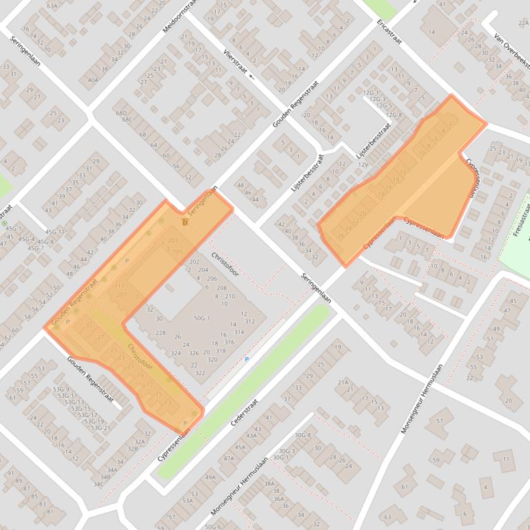 Kaart van postcodegebied 5271JR.