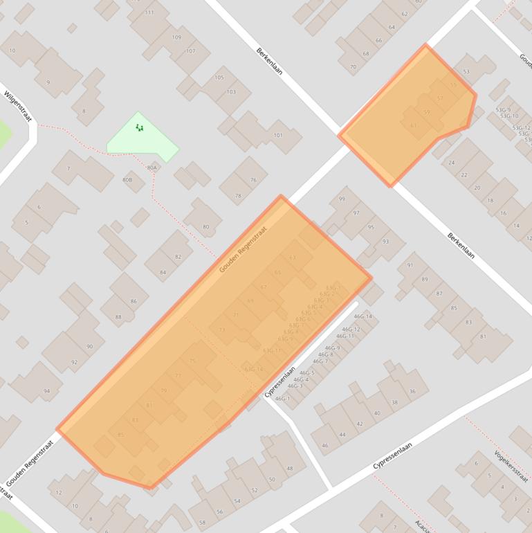 Kaart van postcodegebied 5271JV.