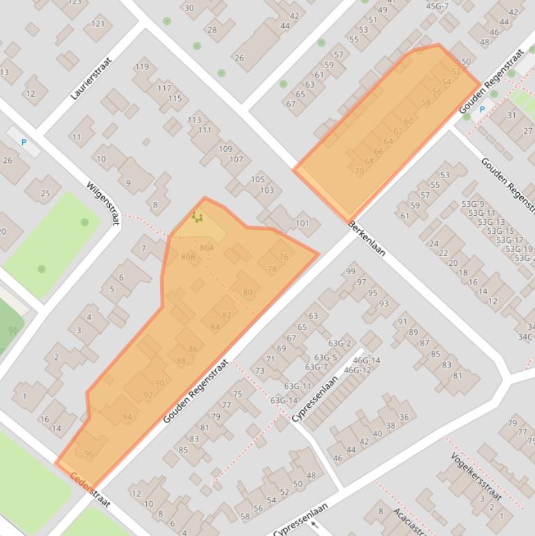 Kaart van postcodegebied 5271JX.