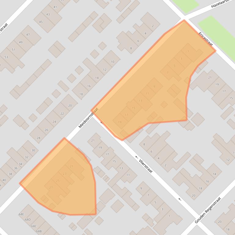 Kaart van postcodegebied 5271KB.