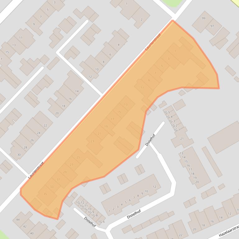 Kaart van postcodegebied 5271KH.