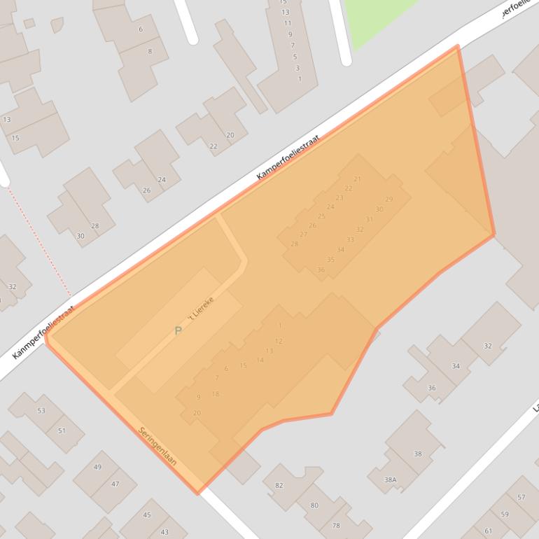 Kaart van postcodegebied 5271KT.