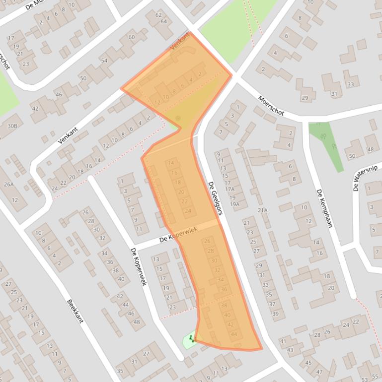 Kaart van postcodegebied 5271LD.