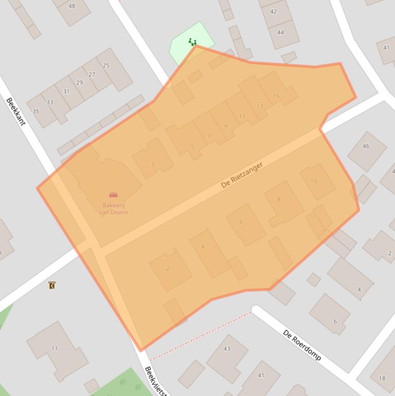 Kaart van postcodegebied 5271LN.