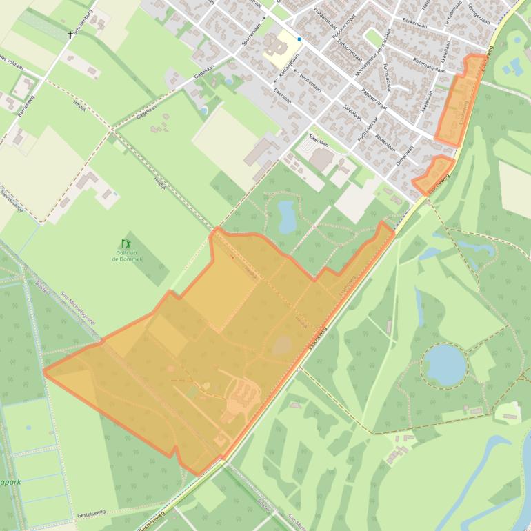 Kaart van postcodegebied 5271NA.