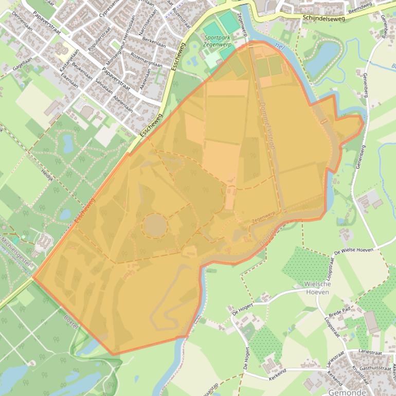 Kaart van postcodegebied 5271NC.