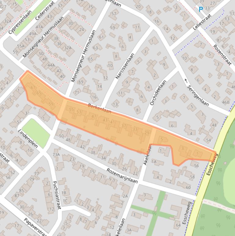 Kaart van postcodegebied 5271ND.