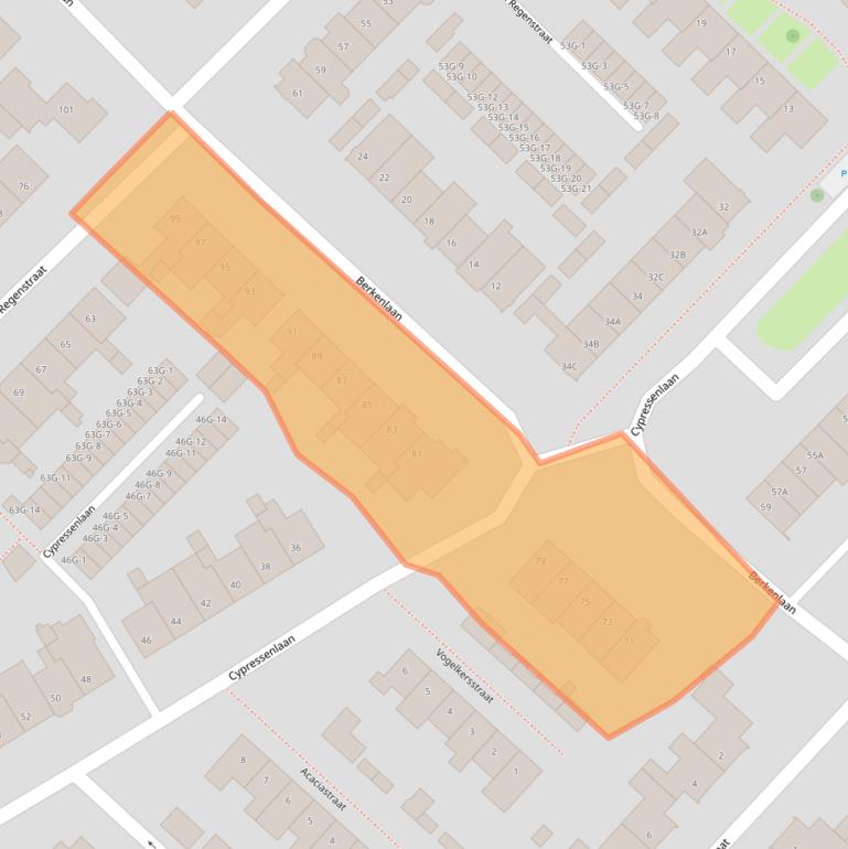 Kaart van postcodegebied 5271NE.