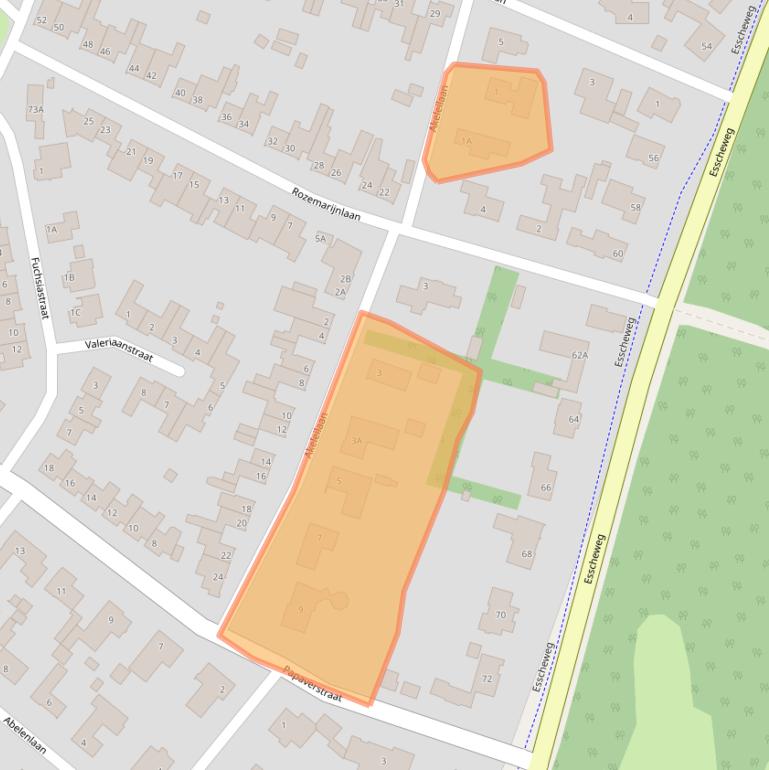 Kaart van postcodegebied 5271NL.