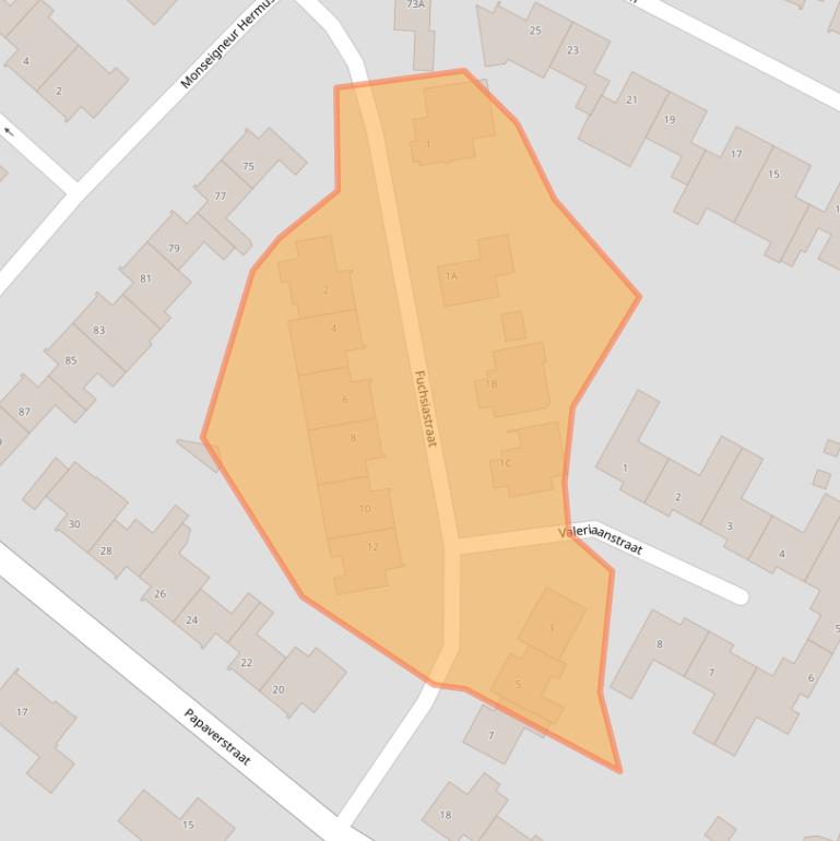 Kaart van postcodegebied 5271NN.