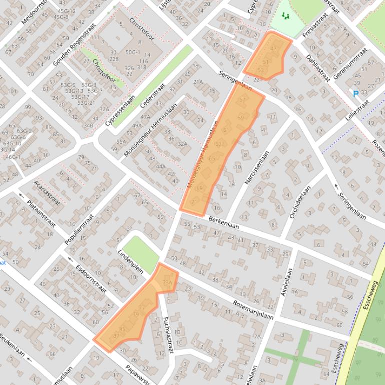 Kaart van postcodegebied 5271NP.