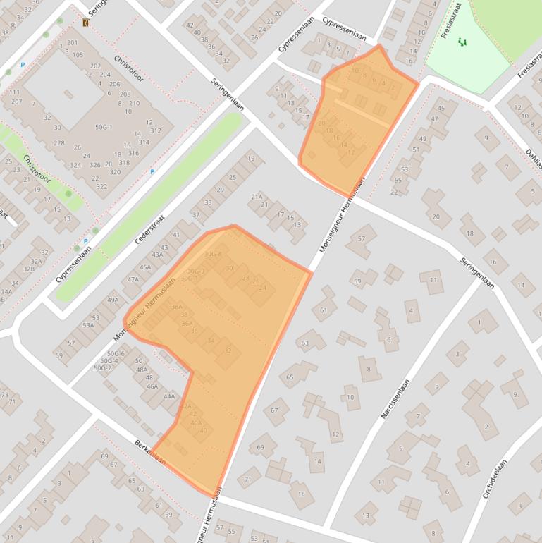 Kaart van postcodegebied 5271NS.