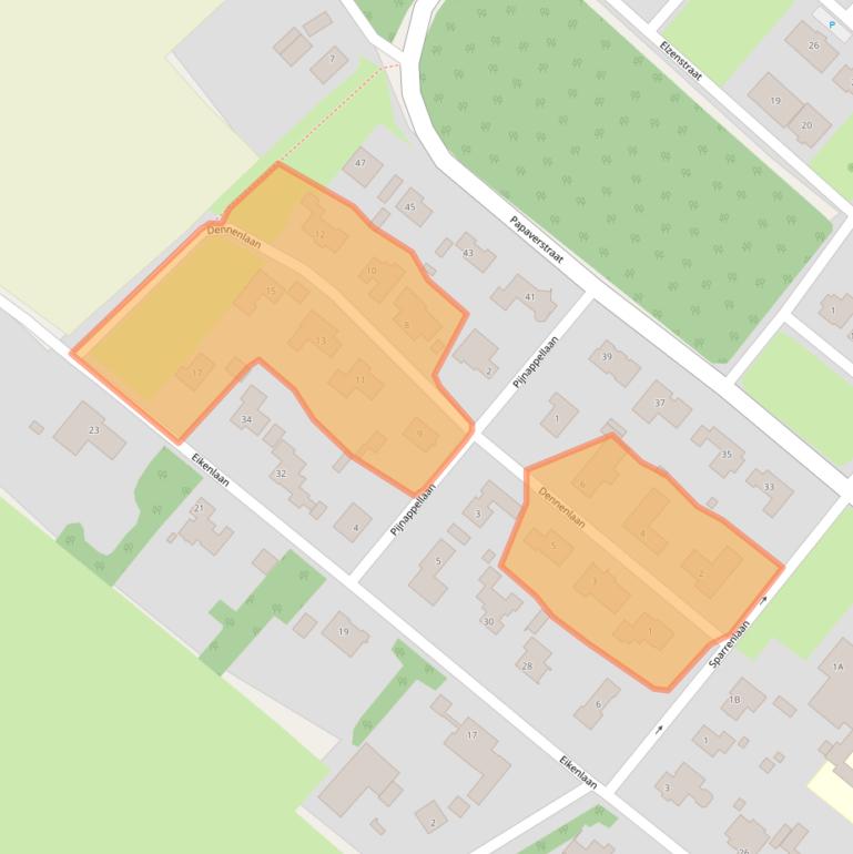 Kaart van postcodegebied 5271RE.