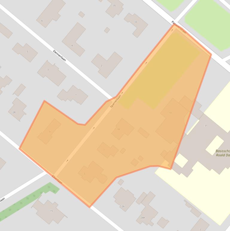 Kaart van postcodegebied 5271RG.