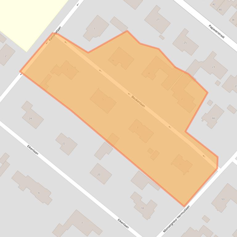 Kaart van postcodegebied 5271RJ.