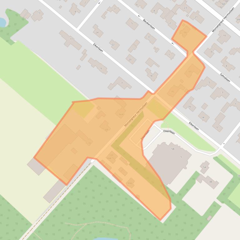 Kaart van postcodegebied 5271RK.