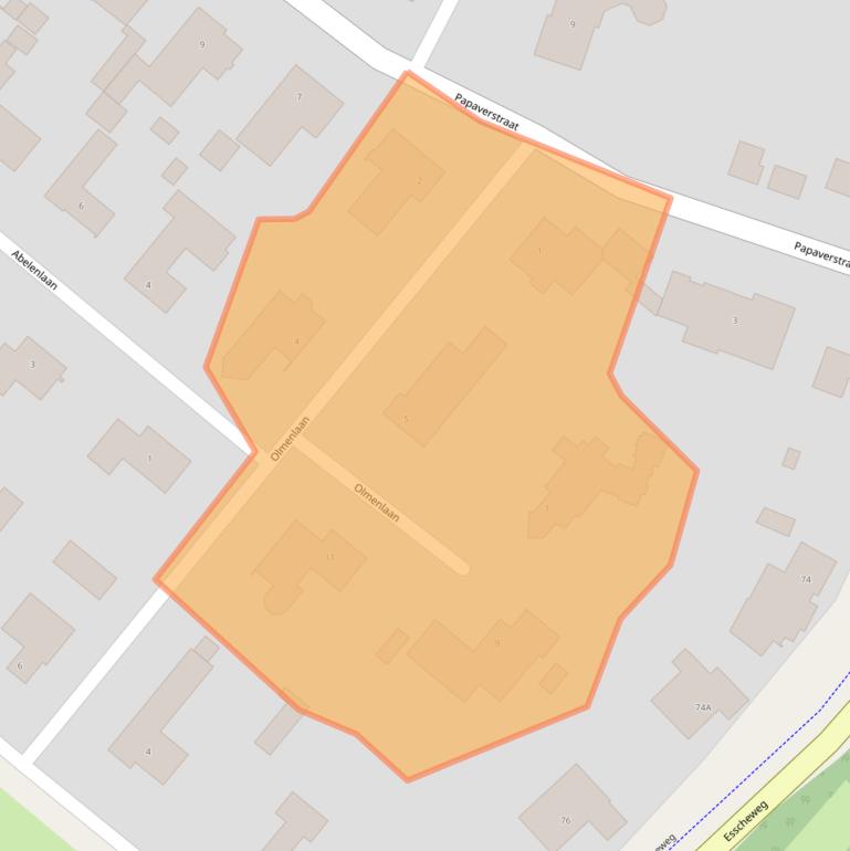 Kaart van postcodegebied 5271RP.