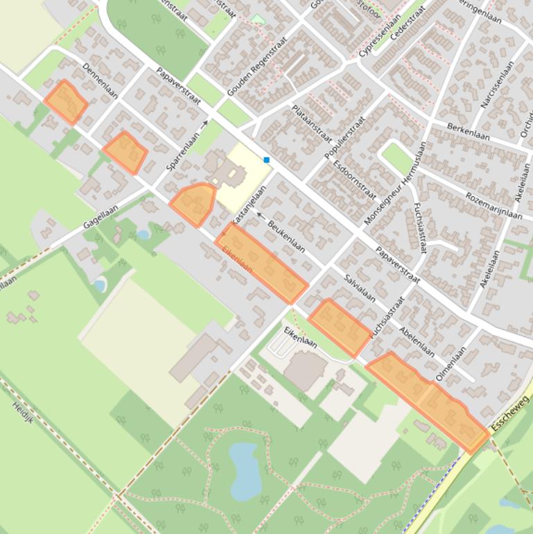 Kaart van postcodegebied 5271RS.