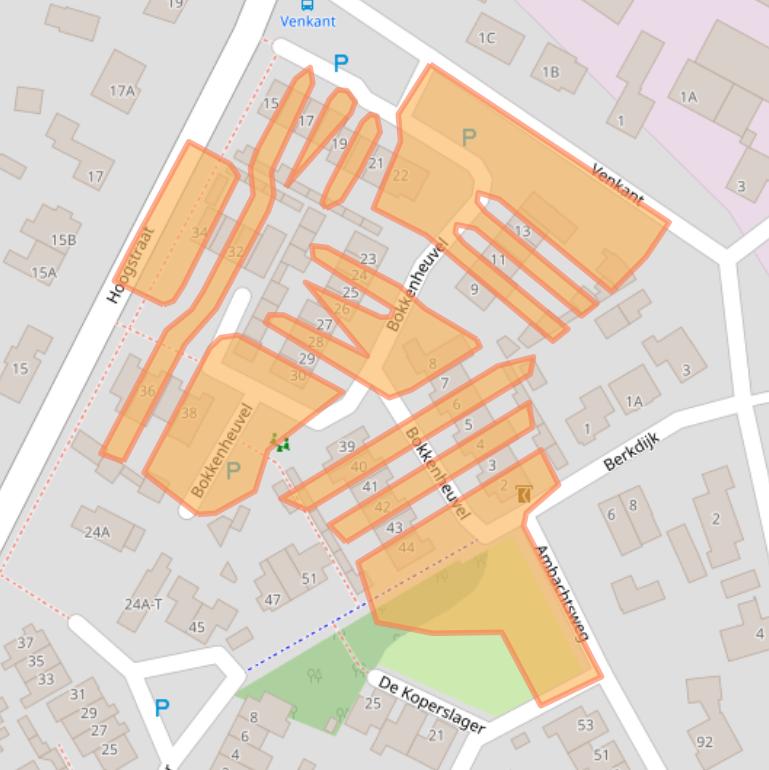 Kaart van postcodegebied 5271RZ.