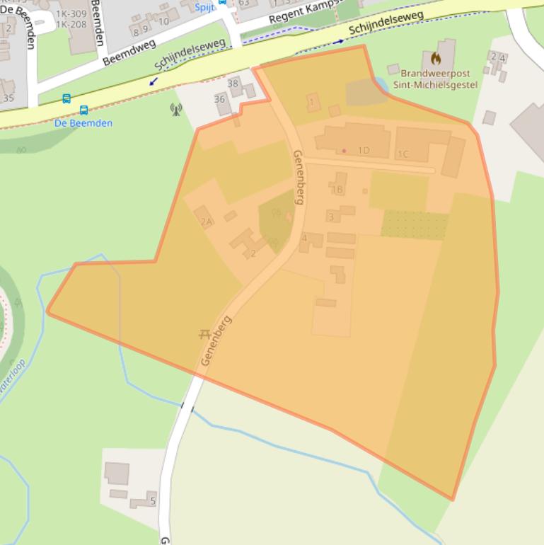 Kaart van postcodegebied 5271SC.