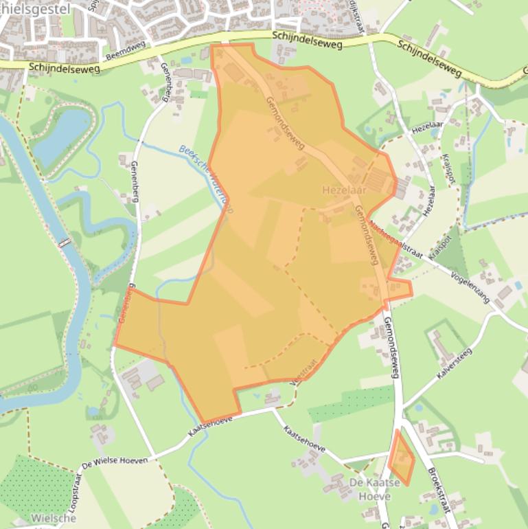 Kaart van postcodegebied 5271SH.